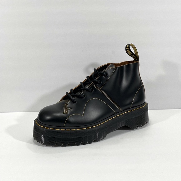 NEW DR MARTENS CHURCH QUAD PLATFORM BOOTS - Picture 6 of 10